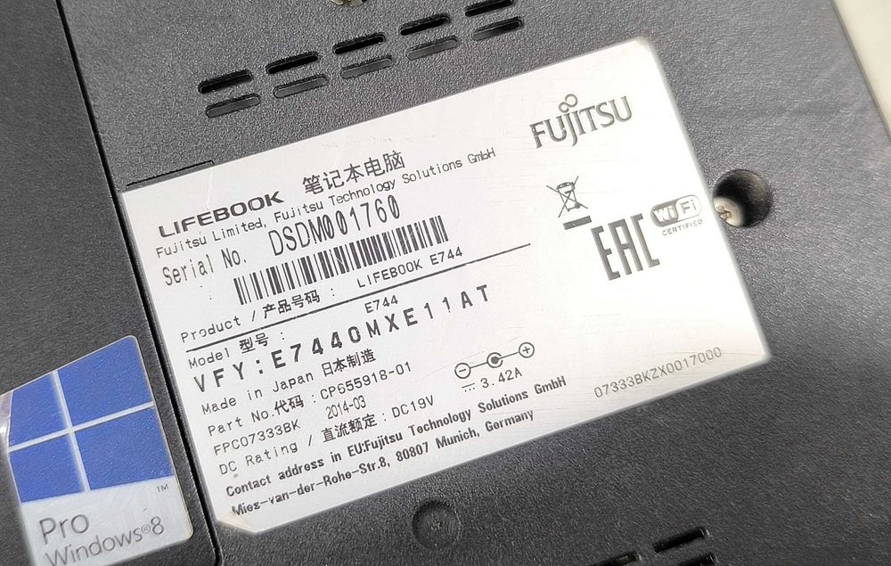 Laptop core i5 4th - Fujitsu LifeBook E744 - functional, instalat