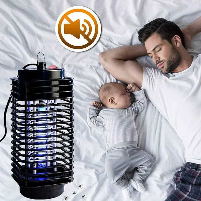 Електрическа ултравиолетова лампа против комари,мухи,къмпинг,риболов