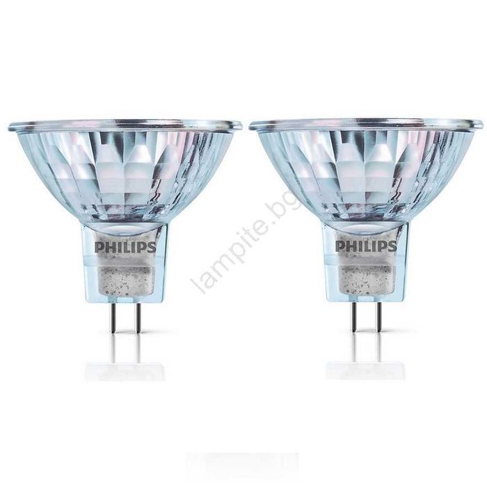 К-кт от 2 димируеми крушки, Philips HALOGEN GU5.3 /35W/ 12V 3000K