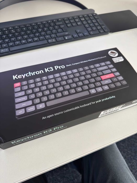 Tastatura mecanica gaming/coding Keychron K3 Pro cu iluminare RGB