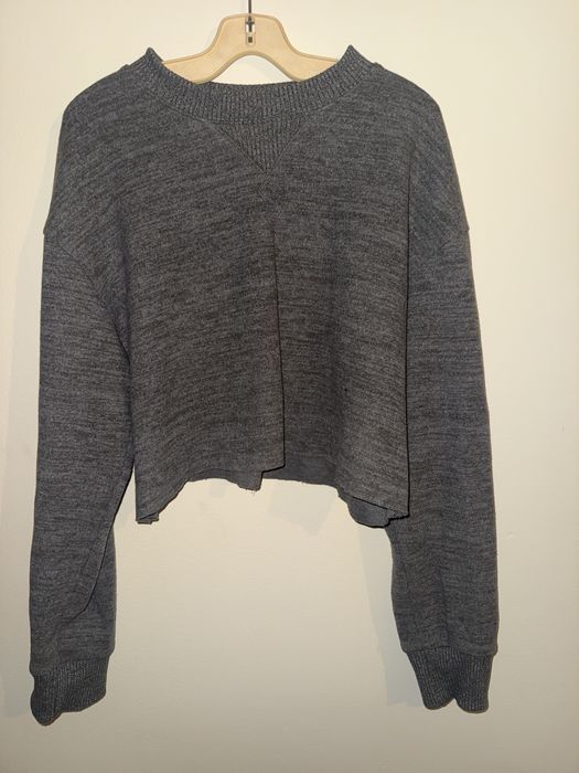 Дамски къс пуловер Zara – сив, размер S–M