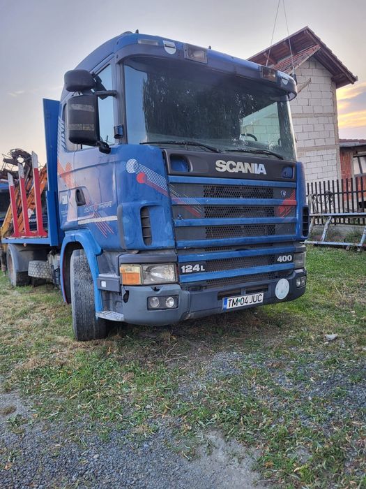 Vand camion Scania cu macara