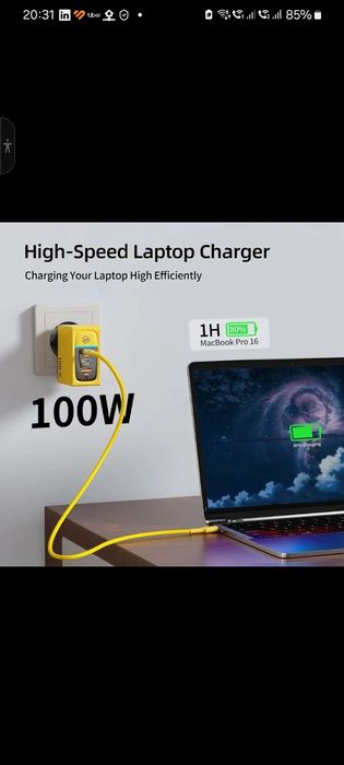Încărcător 100w tehnologie GaN Super Fast Charger