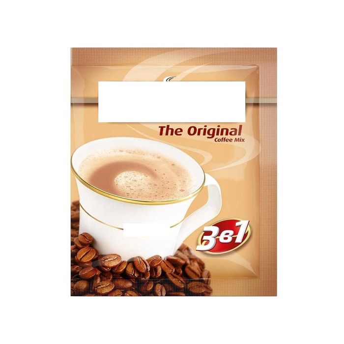 Линия фасовки и упаковки кофе 3 в 1 в пакет