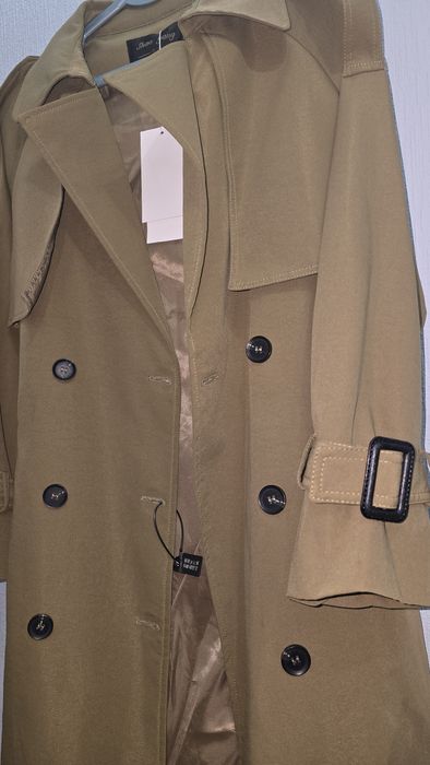 Тренч плащ тренчкот женский миди длинный новый демисезонный