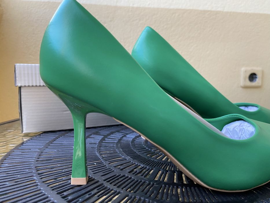 Нови обувки Ralph Lauren Lanette Denim Pump— размер 6,5 B (US), UK 4, EUR 37