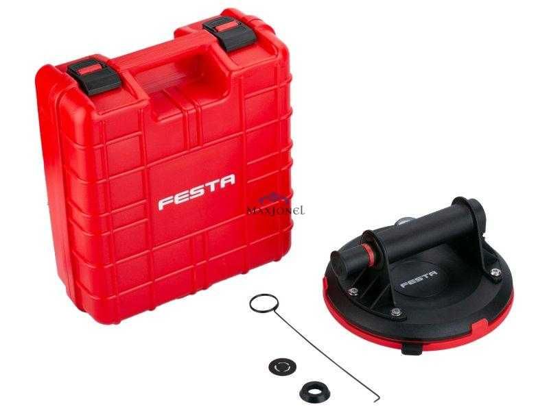 Ventuza cu pompa si manometru Ø200mm 140kg Festa