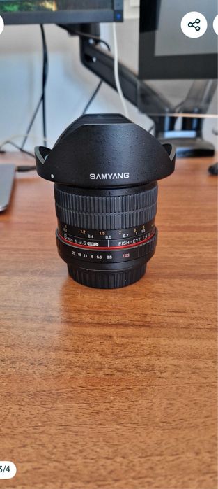 Obiectiv foto 8 mm Samyang montura Canon