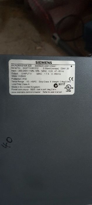 Vand Siemens Micro Master
