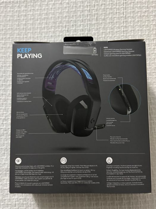 Гейминг слушалки Logitech - G535 Lightspeed