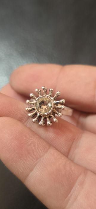 Inel argint Alpo Kustaa Tammi cristal