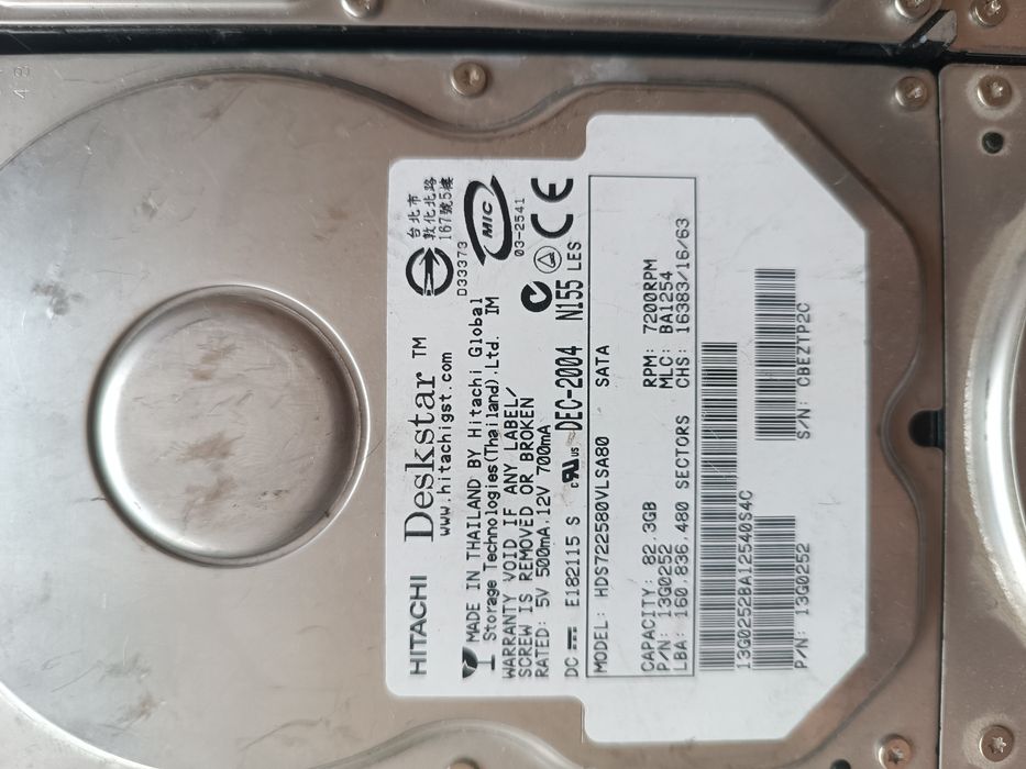 Hard disc 80/300gb