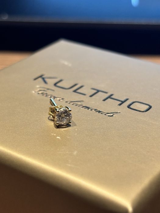 Un Cercel cu diamant natural 0.225 ct kultho