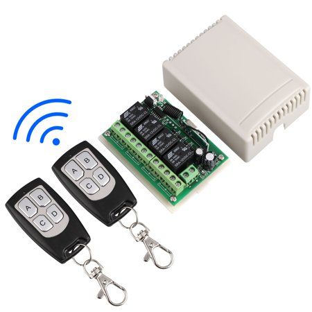 Modul remote control cu 4 relee 12V 433 MHz cu 2 telecomenzi