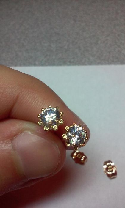 позлатени дамски детски обеци женски обеци обици бижу бижута