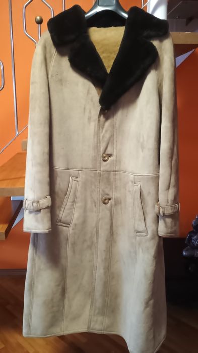 Cojoc bărbătesc lung,culoare bej-capucino