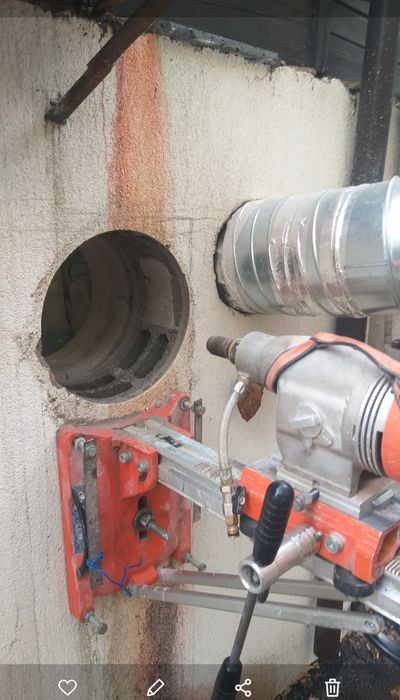 150 RON găuri hotă cu carota centrală aer condiționat instalații sanit