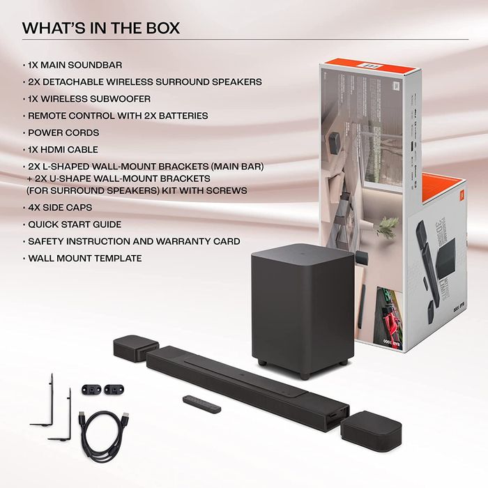 Саундбар JBL Bar 2.1/" Bar 800/" Bar/" 1000 9.1 Wi-Fi Dolby Atmos