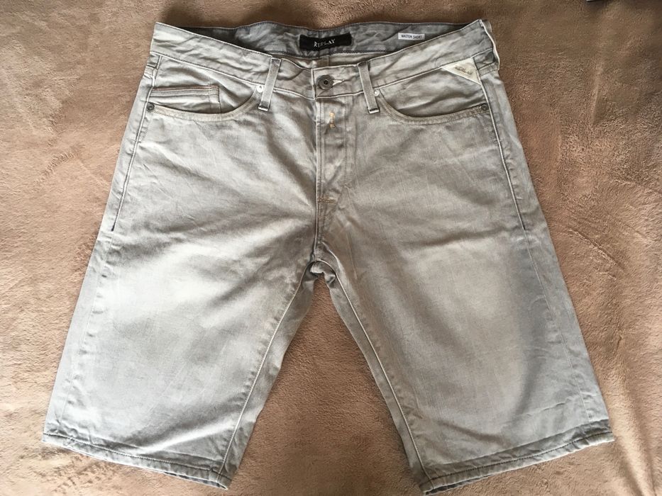 Къси мъжки дънки Replay