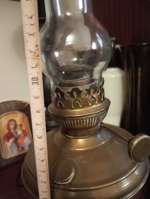 Старинна газова , газена лампа