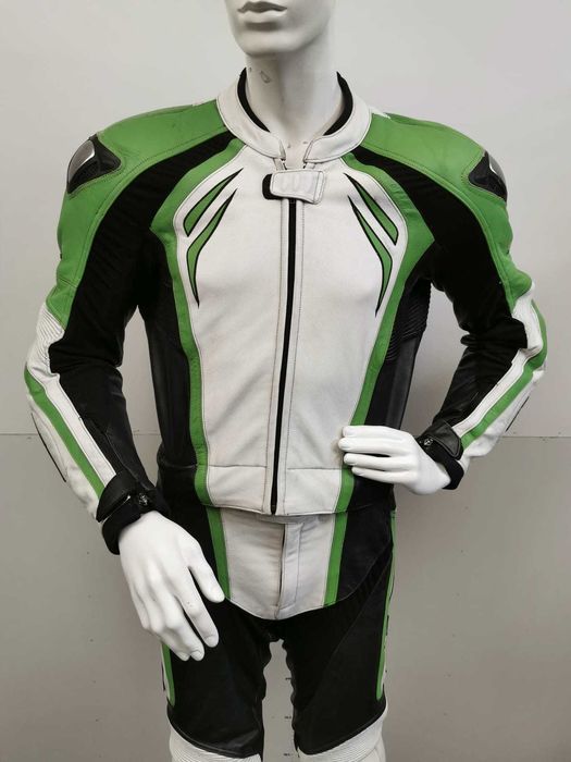 Costum moto piele BUSE cu cocoașă mărime 50