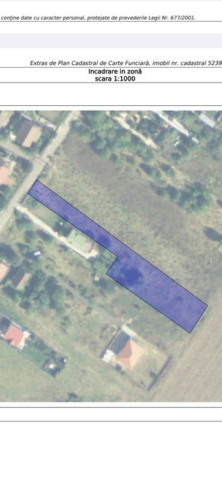 Ocazie vând Teren  1 Decembrie Copacen cu utilitatii