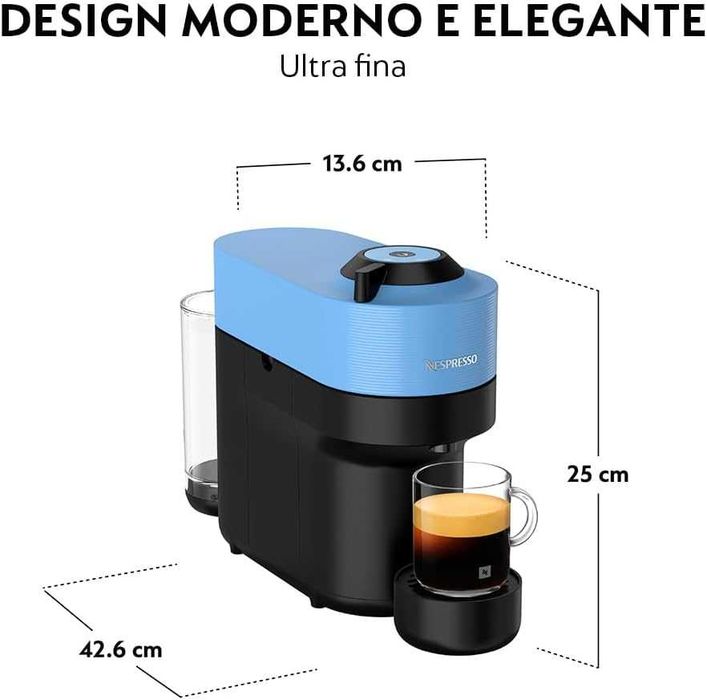 Кафемашина Nespresso Vertuo Pop Pacific Blue 220V