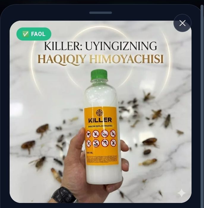 Killer sprey tarakan suvarak qarshi 500ml