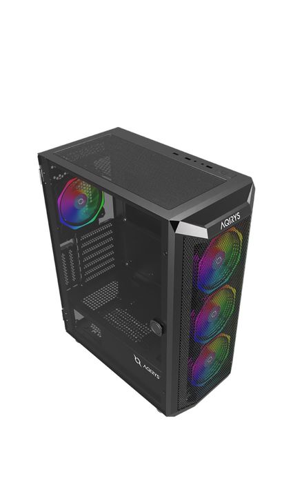 Carcasa AQIRYS NAOS, Mid-Tower, fara sursa, ATX, Black