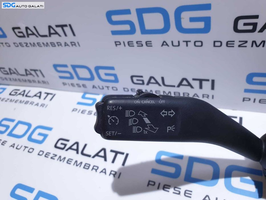 Ansamblu Maneta Manete Stergatoare Semnalizare Pilot Automat Volkswagen Golf 6 Break Combi 2008 - 2014 Cod 5K0953507BC 5K0953513M [LS0531]