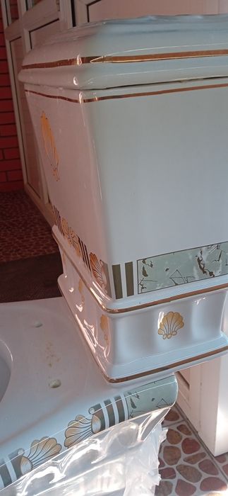 Унитаз Коллекция Зеленый фараон. Б.у