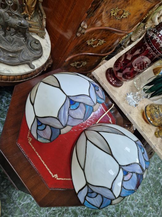 Чифт страхотни антикварни аплици Тифани