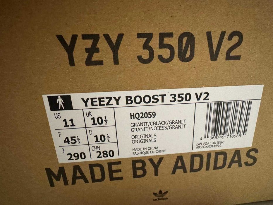 Adidas Yeezy Boost 350 V2 Granite masura 45 1/3