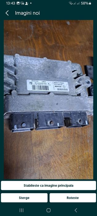 Calculator motor Logan  1.2 benzina și megan  1.5 diesel