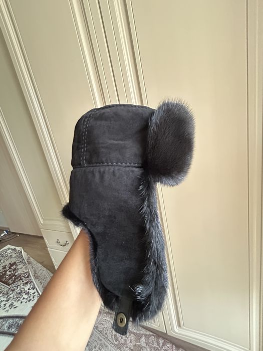 Норковая шапка ушанка