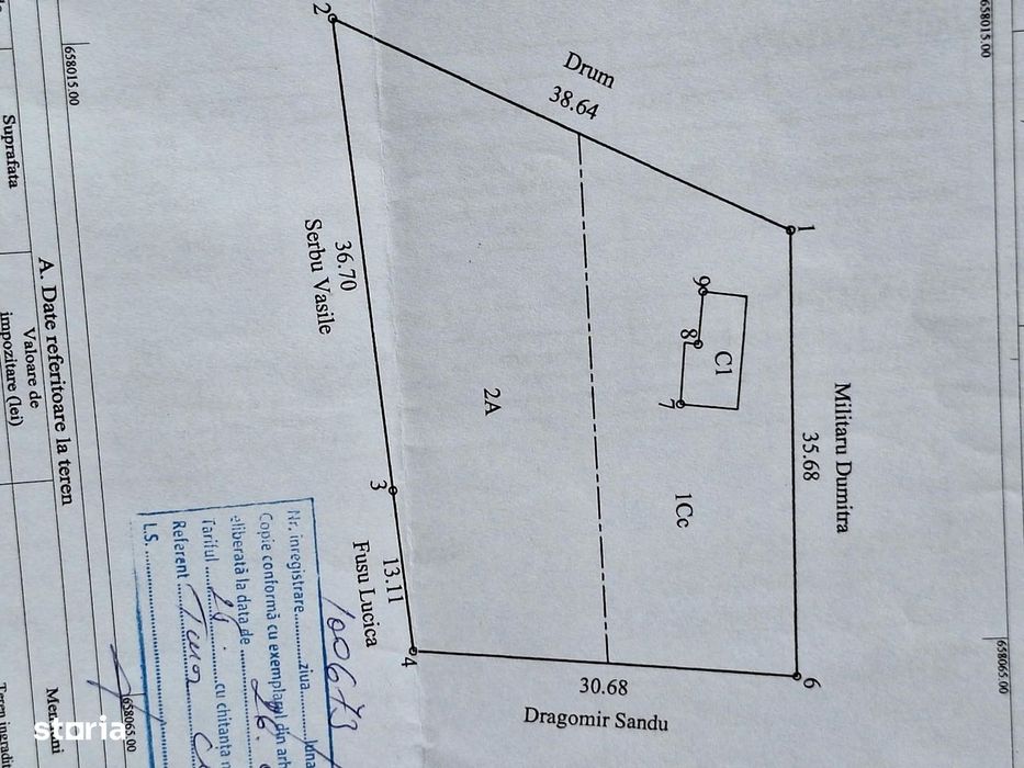 Oportunitate! Teren intravilan generos (1372 mp), cu utilități