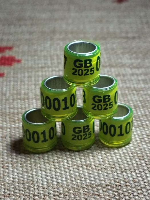 Пожизнени пръстени  2026 г. за гълъби,папагали и други видове птици