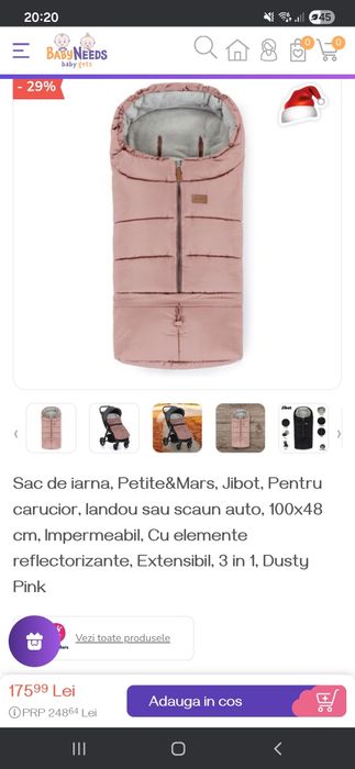 Sac de iarna pentru carucior