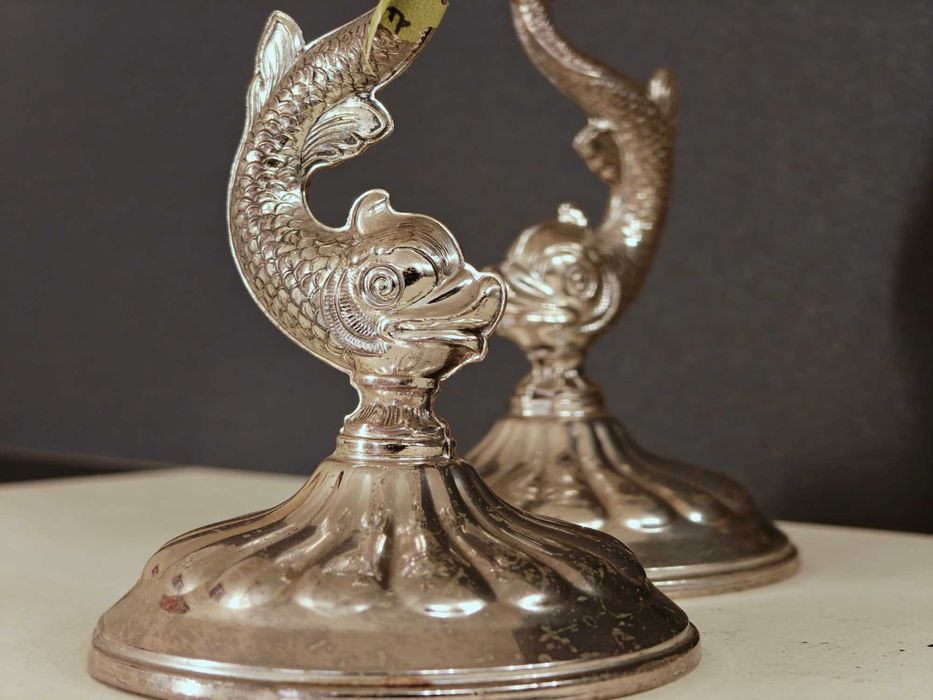 Колекционерски сребърни свещници – Ръчна изработка