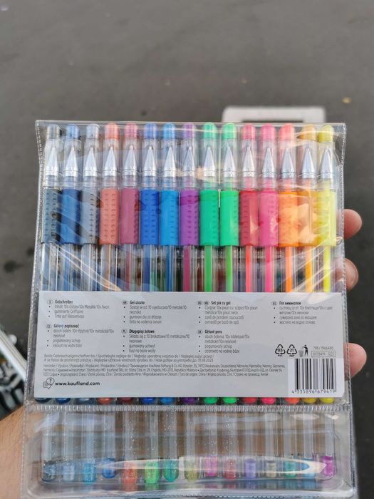 Seturi 30 pixuri glitter, metalic, neon sigilate