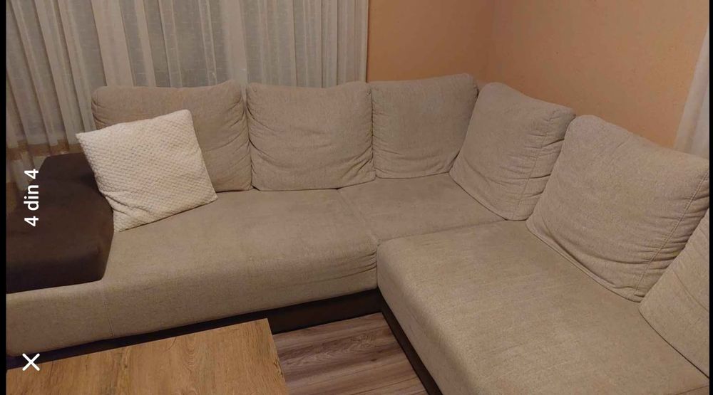 Coltar living   culoare bej+maro