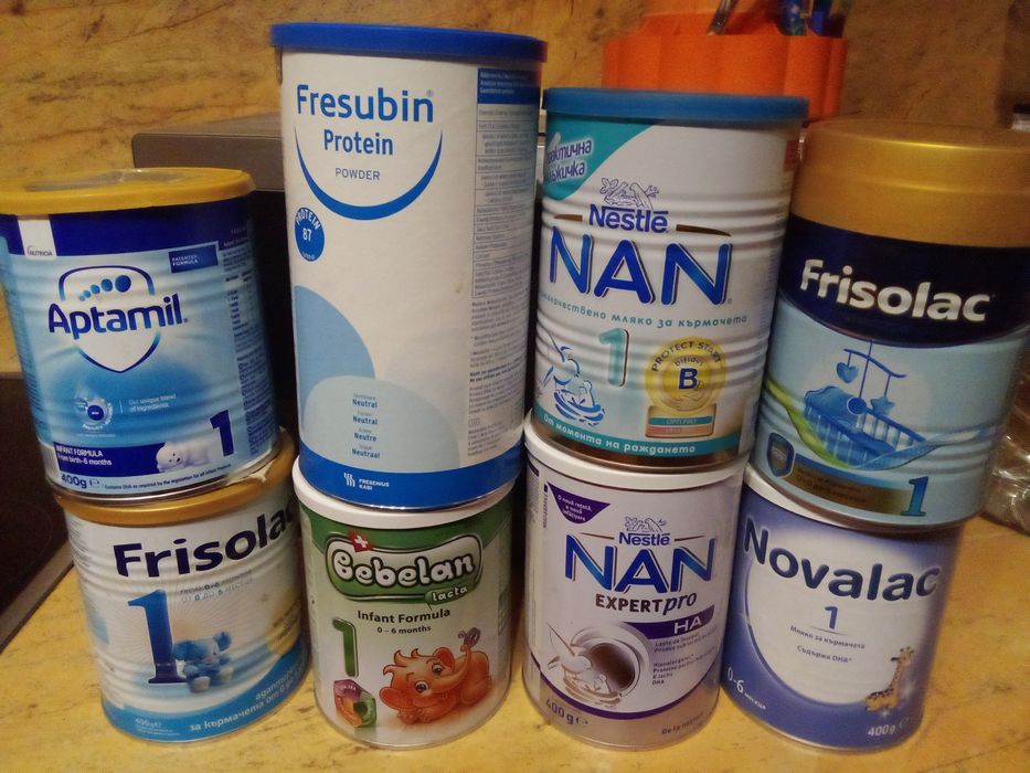 Кутии за съхранение метални от адаптирано мляко и др.