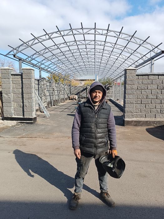 Сварка сварщик навесы