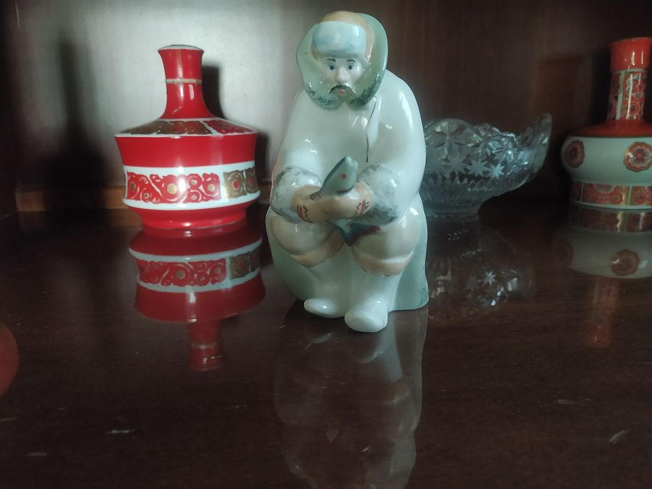 Статуэтка зимняя рыбалка