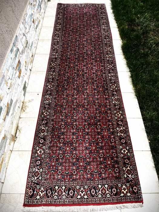 Superb covor persan-traversa-Bidjar-lana-matase-manual-Franta