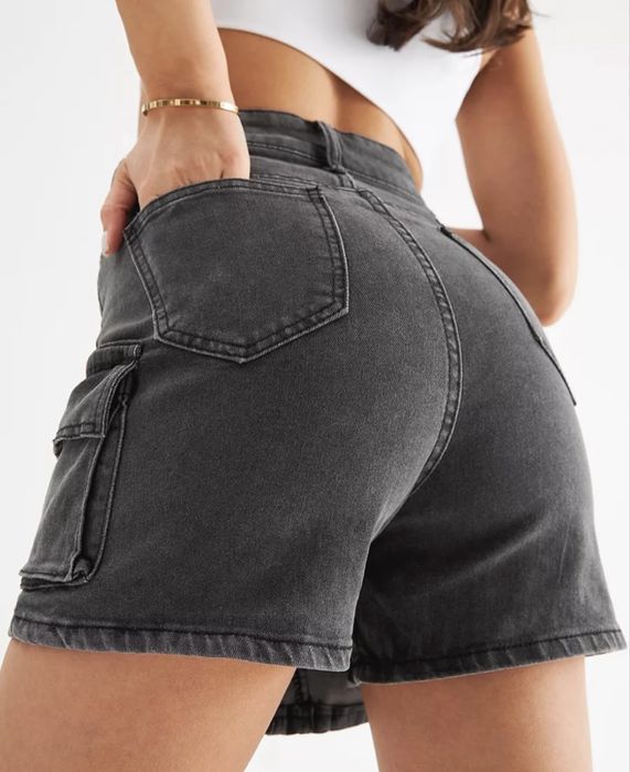 Джинсовые шорты-юбка