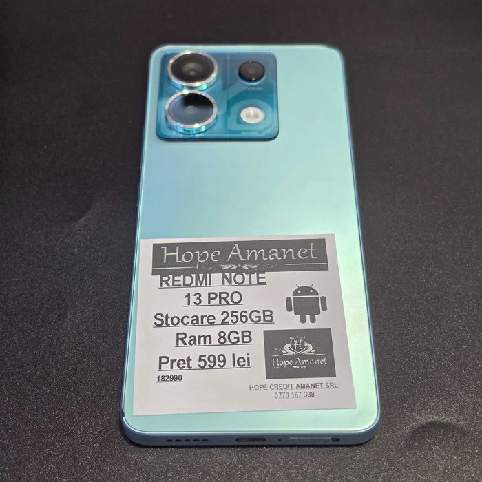 HOPE AMANET P8 REDMI NOTE 13 Pro 256 GB 8  gb ram