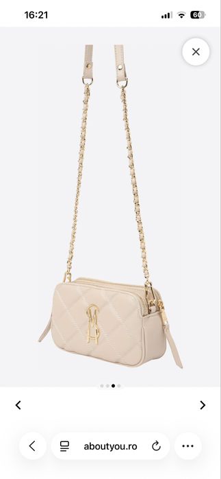Steve madden bej piele naturala crossbody