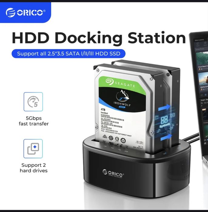 Продам хард док станцию Orico hdd sata