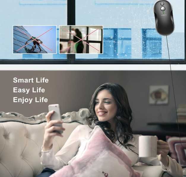 Робот за почистване на прозорци Tosima W3, двупосочно автоматично